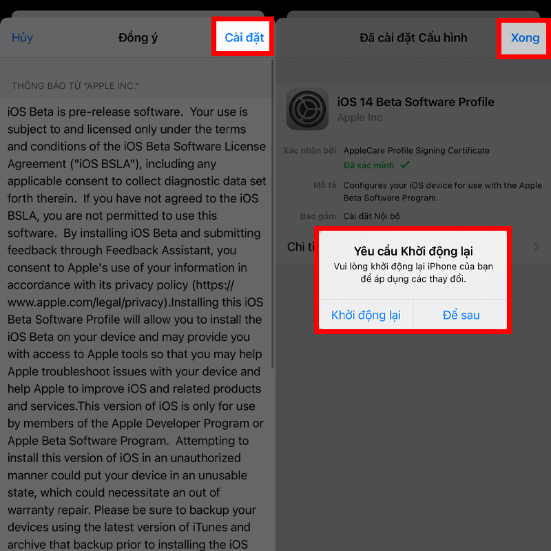 Cập nhật iOS 14.5 Beta 3 bước 3
